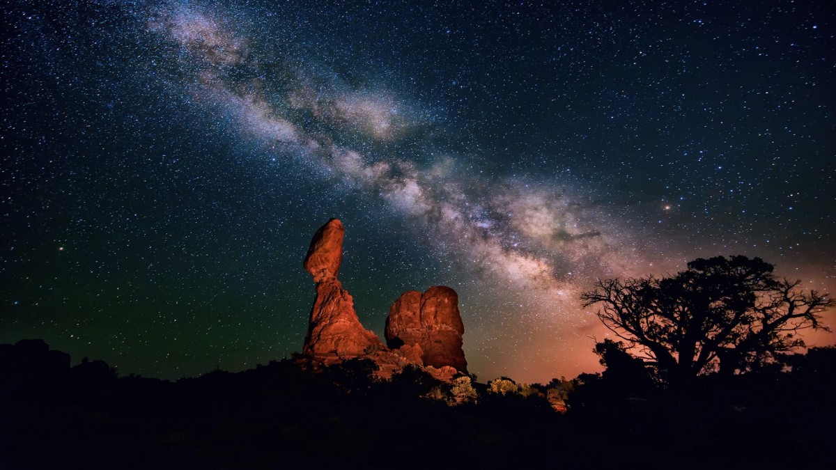 صخره-شب-آسمان-طبیعت